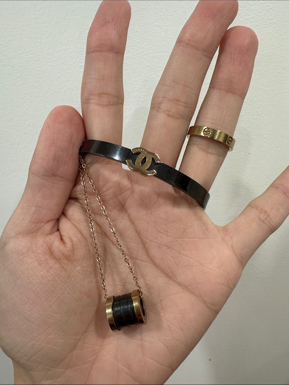jewelry set!Bulgari B.Zero1-Style Necklace, C STYLE RING and bracelet!